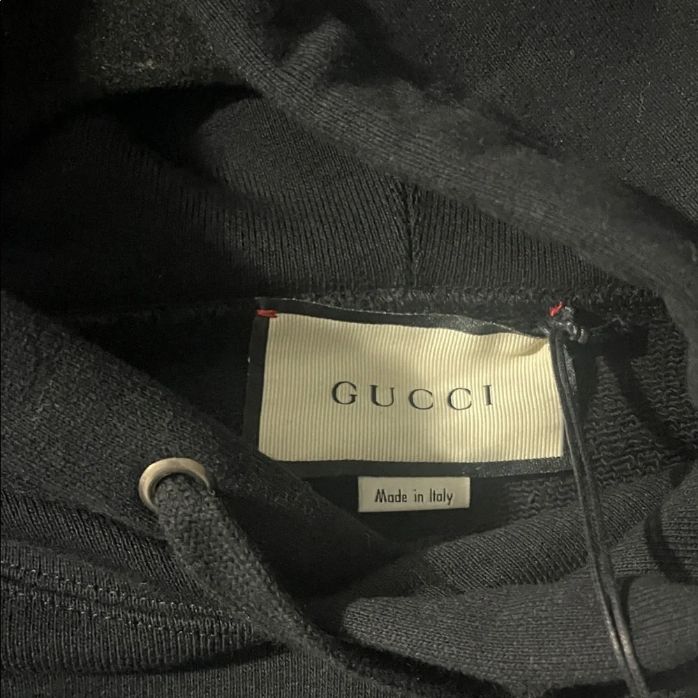 Gucci Black Hoodie with Vibrant Logo